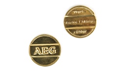 AEG Wertmarken Waschmarken für Münzgeräte AEG Wertmarken Waschmarken für Münzgeräte