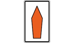 Umlenkungspfeil (Streckenempfehlung), geradeaus Nr. 467.1-30, 1250x 800mm/RA1 Umlenkungspfeil (Streckenempfehlung), geradeaus Nr. 467.1-30, 1250x 800mm/RA1