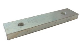 Gewindeplatte 18 x 6 x 80 - 2 x M6 - 50 Gewindeplatte 18 x 6 x 80 - 2 x M6 - 50