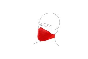 TRISIT - Gesichtsmaske PRO | Rot | Mehrweg Atemschutzmaske TRISIT - Gesichtsmaske PRO | Rot | Mehrweg Atemschutzmaske