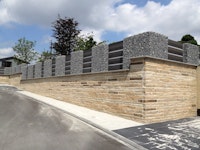 WPC-Gartenzaun-Set in Anthrazit 200cm lang WPC-Gartenzaun-Set in Anthrazit 200cm lang