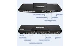 Doppel Monitor KVM-Umschalter, Dual-Monitor 2-Port KVM-Switch, 2x2 HDMI + HDMI KVM-Switch, HDMI-Verteiler, HDMI-Splitter Doppel Monitor KVM-Umschalter, Dual-Monitor 2-Port KVM-Switch, 2x2 HDMI + HDMI KVM-Switch, HDMI-Verteiler, HDMI-Splitter