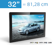 Werbedisplay, digital, LCD in 32 Zoll AD-PF32H7 Werbedisplay, digital, LCD in 32 Zoll AD-PF32H7