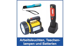 Arbeitsleuchten, Taschenlampen und Batterien Arbeitsleuchten, Taschenlampen und Batterien
