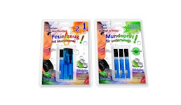 Feuerzeug mit Mundspray und Ersatz Spray Feuerzeug mit Mundspray und Ersatz Spray