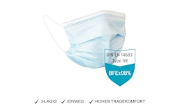 Joza®medizinische Einwegmaske/ Surgical Mask blau Joza®medizinische Einwegmaske/ Surgical Mask blau