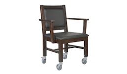 XXL Polsterstuhl auf Rollen -  Stuhl rollbar bis 250 kg