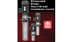 Stainless steel multi-stage immersion pumps Stainless steel multi-stage immersion pumps