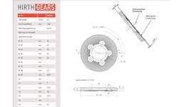 Hirth-Verzahnung 65 mm 60 Zähne Individuell Hirth-Verzahnung 65 mm 60 Zähne Individuell