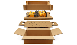 Fixierverpackung aus Wellpappe Fixierverpackung aus Wellpappe