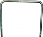 Fahrrad-Anlehnbügel Stahl | Ø 48mm | zum Einbetonieren | Höhe 1200mm