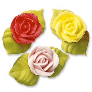 Günthart Tortendekoration - Rosen mit Blättern Günthart Tortendekoration - Rosen mit Blättern