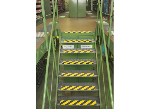 Treppenkantenprofil Safety-Stair Schwarz-Gelb - für Industrieanwendungen Innen- und Außenbereiche