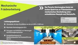 Mechanische Bearbeitung, Fräsleistungen Mechanische Bearbeitung, Fräsleistungen