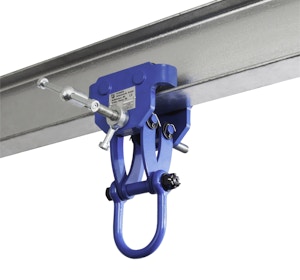 Rollklemme, 1000 kg - 5000 kg Tragfähigkeit, mit Spindel, extra große Öse, Typ BR Rollklemme, 1000 kg - 5000 kg Tragfähigkeit, mit Spindel, extra große Öse, Typ BR