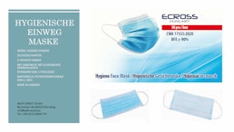 ECROSS Hygienische 3-Schicht-Maske nach CWA 17553:2020 (Hergestellt in Ungarn) ECROSS Hygienische 3-Schicht-Maske nach CWA 17553:2020 (Hergestellt in Ungarn)
