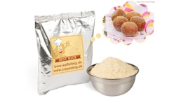 Backmischung für Quarkbällchen, Fertigbackmischung für Krapfen, Teig-Mix, Quarkbällchen-Teig Backmischung für Quarkbällchen, Fertigbackmischung für Krapfen, Teig-Mix, Quarkbällchen-Teig