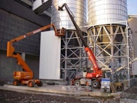Silo mit Untergestell Silo mit Untergestell