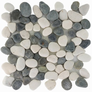 Natursteinmosaikfliesen Black And White Matt für Boden und Wand 30 x 30 cm - Interio Natursteinmosaikfliesen Black And White Matt für Boden und Wand 30 x 30 cm - Interio
