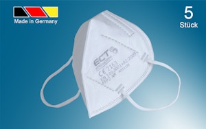 Schutzmaske ECT FFP2 (Einweg, 5 Stück) Schutzmaske ECT FFP2 (Einweg, 5 Stück)