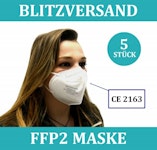 5x FFP2 Atem Schutzmaske Mundschutz 5-Lagig zertifiziert einzeln verpackt 5x FFP2 Atem Schutzmaske Mundschutz 5-Lagig zertifiziert einzeln verpackt