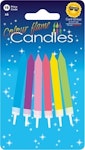Colour Flame Kerzen (6) mit farblicher Abbrand, Kuchenkerzen, Geburtstagskerzen, Partykerzen, Dekokerzen
