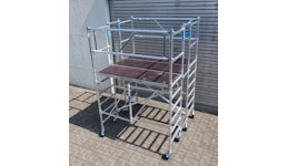 Aluminium Rollbock - 185 x 190 Arbeitshöhe 3,85m - ASC Kombi-Rollbock XL - Rollgerüst - fahrbares Gerüst Aluminium Rollbock - 185 x 190 Arbeitshöhe 3,85m - ASC Kombi-Rollbock XL - Rollgerüst - fahrbares Gerüst