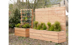 Blumenkasten / Pflanzkasten mit Sichtschutz - Element oder Rankgitter Blumenkasten / Pflanzkasten mit Sichtschutz - Element oder Rankgitter