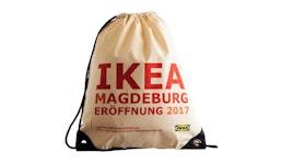 Rucksack mit Kordelzug und farbigen Ecken Rucksack mit Kordelzug und farbigen Ecken