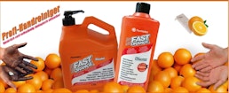 Fast Orange Handreiniger bei starken Verschmutzungen Fast Orange Handreiniger bei starken Verschmutzungen