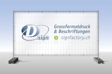 5 Stk. Banner Mesh Bauzaun im Format 340 x 175 cm 5 Stk. Banner Mesh Bauzaun im Format 340 x 175 cm