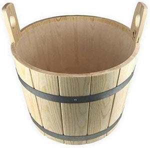 Sauna Fußwanne aus Kiefernholz inklusive Kunststoffeinsatz - Saunazubehör - Fußbecken - Kunststoff - Einsatz- Fußwanne Sauna Fußwanne aus Kiefernholz inklusive Kunststoffeinsatz - Saunazubehör - Fußbecken - Kunststoff - Einsatz- Fußwanne