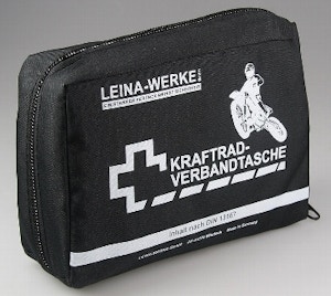 Motorrad-Verbandtasche DIN 13167 15x10x5cm, wasserabweisend Motorrad-Verbandtasche DIN 13167 15x10x5cm, wasserabweisend