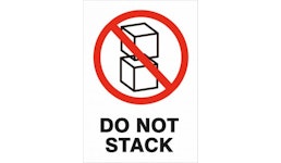 Versandetiketten Do not Stack Versandetiketten Do not Stack