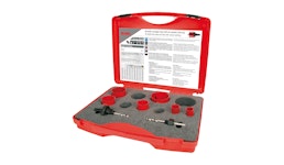 Bimetall-Lochsägen-Satz HSS im Kunststoffkoffer Bimetall-Lochsägen-Satz HSS im Kunststoffkoffer