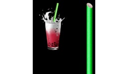 Papierstrohhalm Bubble Tea Green Papierstrohhalm Bubble Tea Green