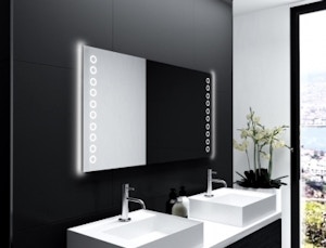 Badspiegel mit LED Beleuchtung: Badspiegel Brest Badspiegel mit LED Beleuchtung: Badspiegel Brest