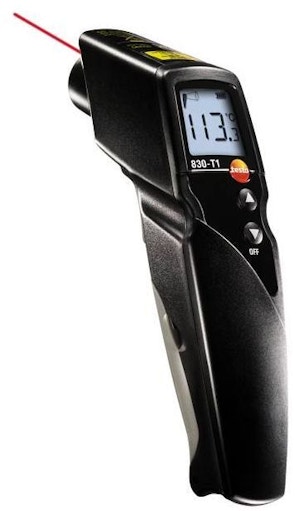 testo 830-T1, Infrarot-Thermometer mit Laser-Messfleckmarkierung und 10:1-Optik testo 830-T1, Infrarot-Thermometer mit Laser-Messfleckmarkierung und 10:1-Optik
