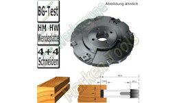 Wendeplatten Verstellnuter mit Zwischenringen HM HW 160mm 4-15mm Z4+2+ V4 t max =32mm 
