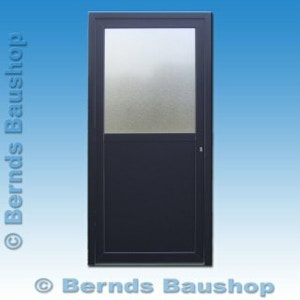 Eingangstür AK-12A | Verglasung: Ornamentglas 504 - innen weiß / außen anthrazit glatt (ähnlich RAL 7024) Eingangstür AK-12A | Verglasung: Ornamentglas 504 - innen weiß / außen anthrazit glatt (ähnlich RAL 7024)