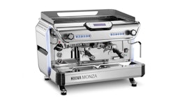 BFC Monza K Nuova, Siebträger, 2 Gruppen, Elektronik, Edelstahl-Kaffeemaschine