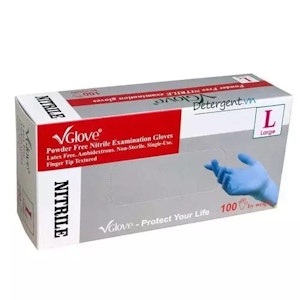 VGlove - Medical glove 100% Nitrile Powder Free Textured fingers CE compliance VGlove - Medical glove 100% Nitrile Powder Free Textured fingers CE compliance
