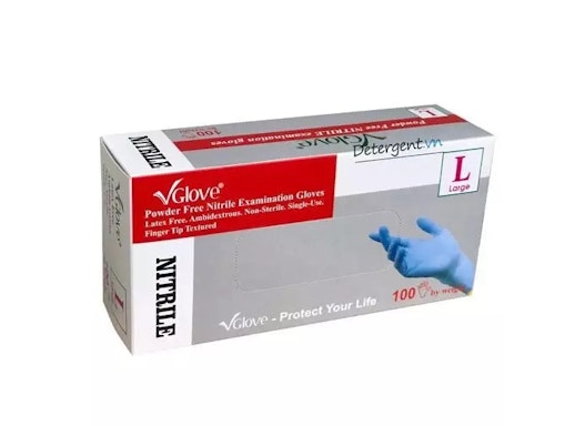 VGlove - Medical glove 100% Nitrile Powder Free Textured fingers CE compliance