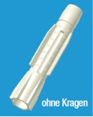 Universaldübel Ø 6 mm / PE mit Krage Universaldübel Ø 6 mm / PE mit Krage