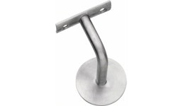 Handlaufträger Edelstahl matt Durchmesser Wandplatte 60 mm gewölbte Auflage INTERSTEEL Handlaufträger Edelstahl matt Durchmesser Wandplatte 60 mm gewölbte Auflage INTERSTEEL