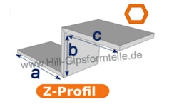 Hill Gipsformteil Z-Profil Hill Gipsformteil Z-Profil