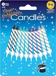 Magic Relighting Kerzen (10 Steckkerzen, Kuchenkerzen, Geburtstagskerzen, Partykerzen, Dekokerzen)
