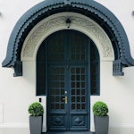 Wooden exterior doors with overlight Wooden exterior doors with overlight