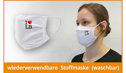 Maske "I love LB" Maske "I love LB"