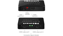 1x Input / 2x Output Splitter, 1x2 HDMI-Verteiler, HDMI-Splitter, KVM-Umschalter, KVM-Switch, Extender, Matrix, Tesmart, 1x Input / 2x Output Splitter, 1x2 HDMI-Verteiler, HDMI-Splitter, KVM-Umschalter, KVM-Switch, Extender, Matrix, Tesmart,
